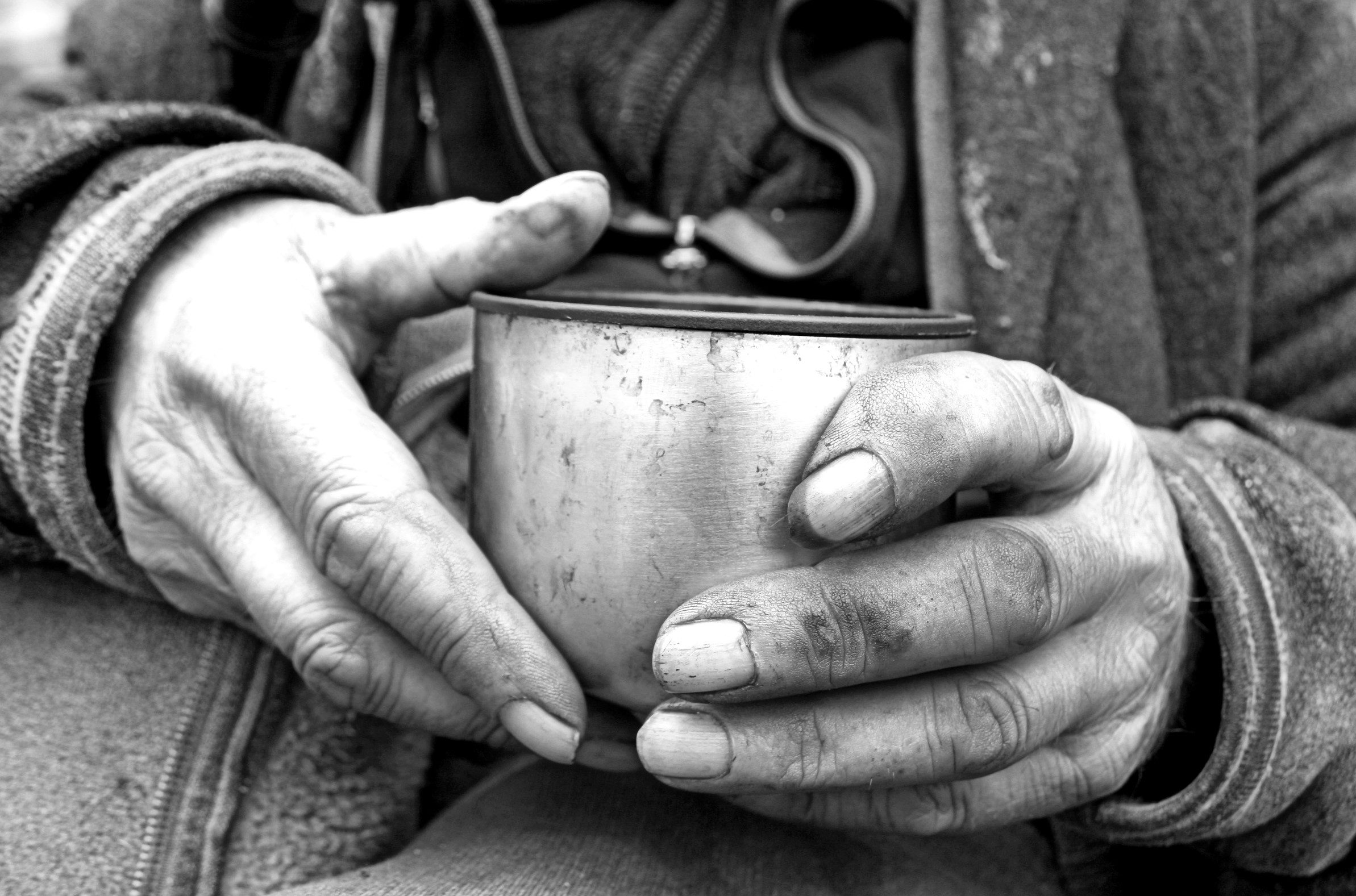 poverty homeless beggar South Africa