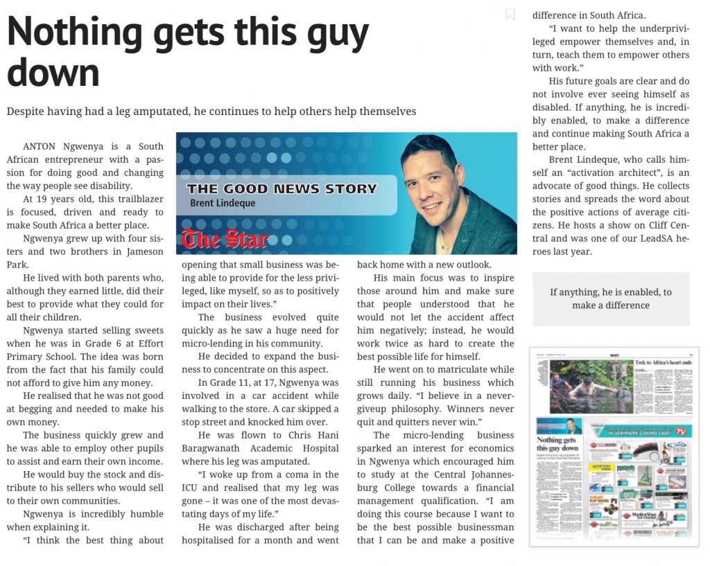 Nothing Gets This Guy Down - The Star