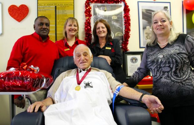 Works oldest Blood Donor