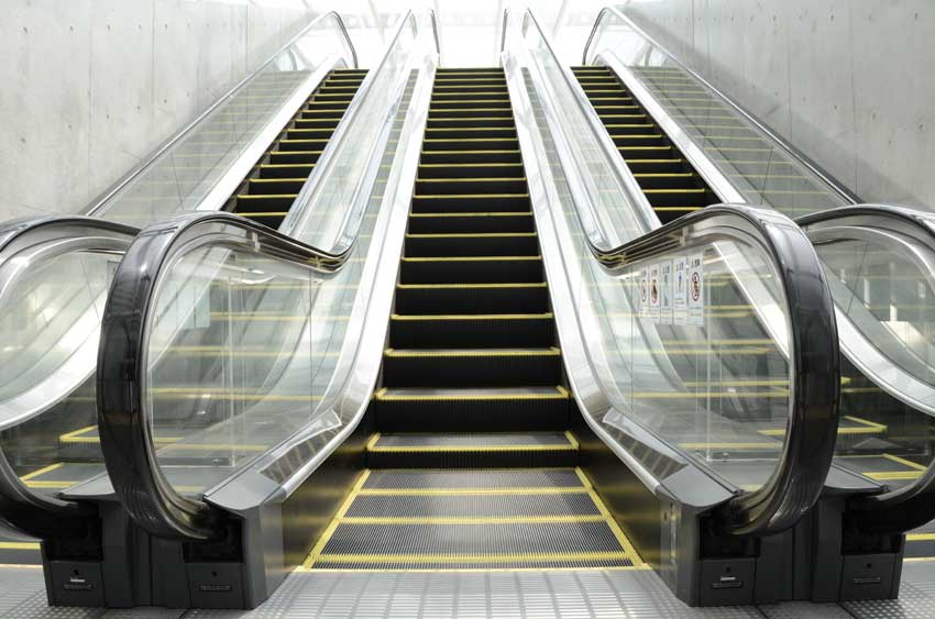 wrong way escalator