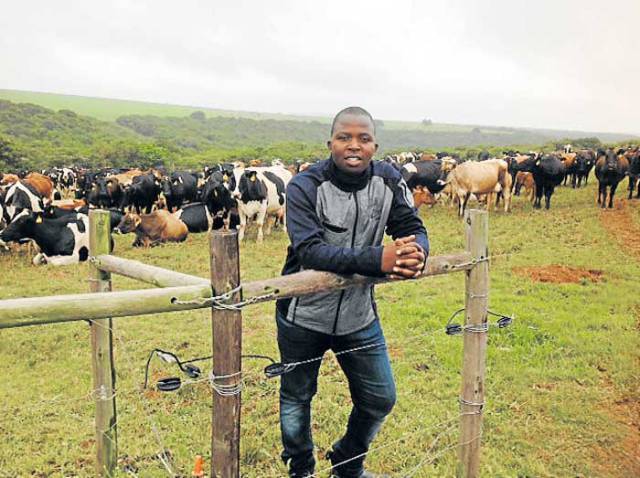 Young Eastern Cape Dairy farmer