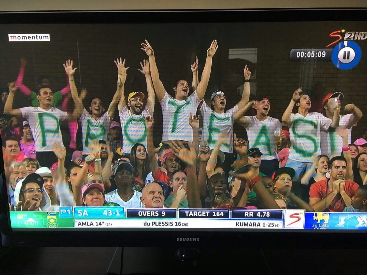 Proteas misbehaved spectators