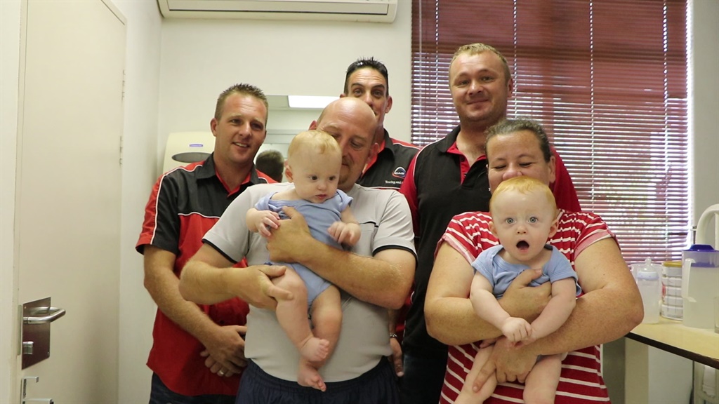 dad saves twin boys