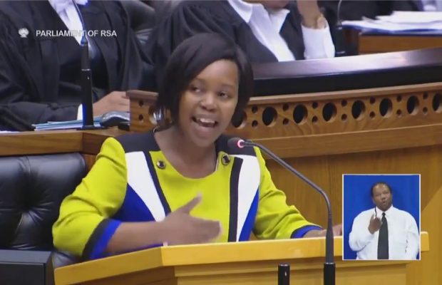 Democratic Alliance MP, Hlomela Bucwa maiden speech