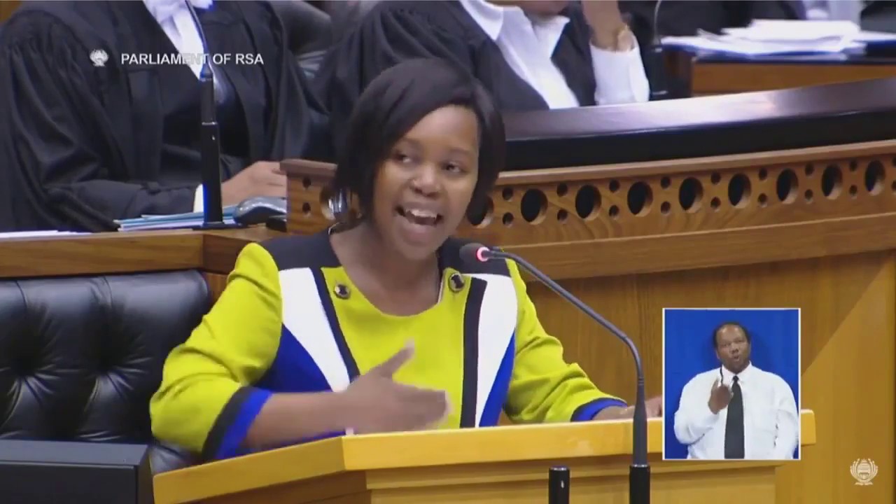 Democratic Alliance MP, Hlomela Bucwa maiden speech