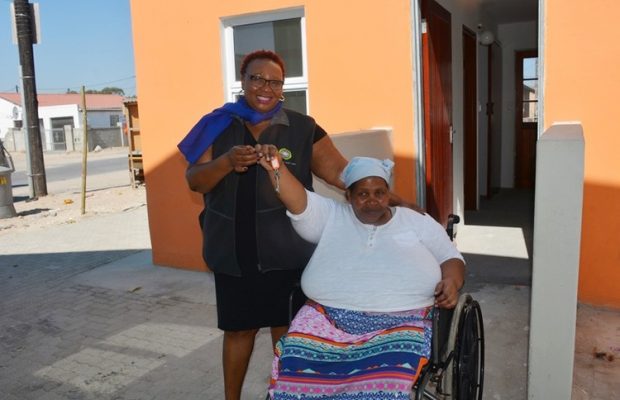 Wheelchair bound woman