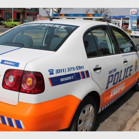 Wits Clamped Cop car