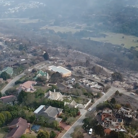 Drone Footage Fires
