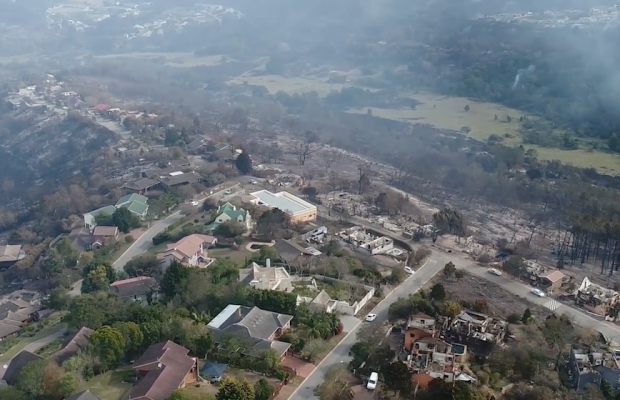 Drone Footage Fires