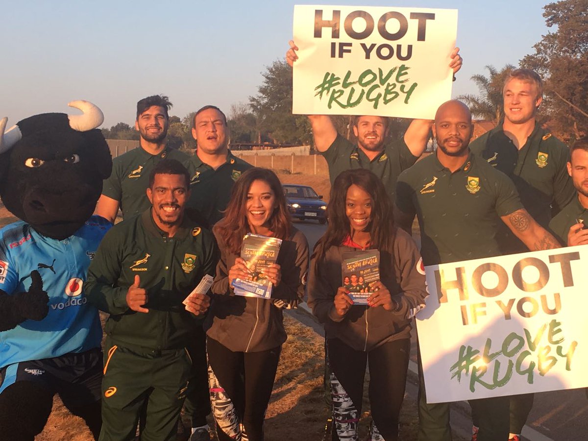 The Springboks made traffic much more fun in Pretoria by surprising ...