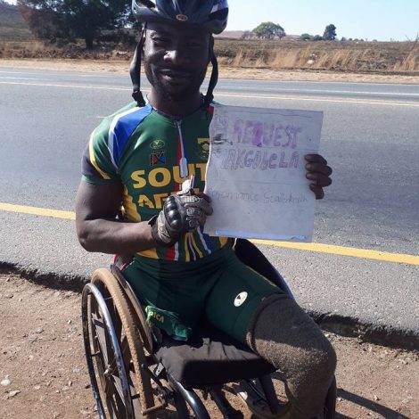Simon Makgobela para-cyclist