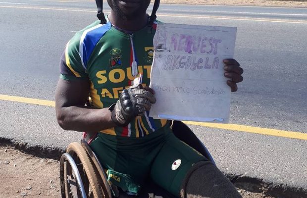 Simon Makgobela para-cyclist