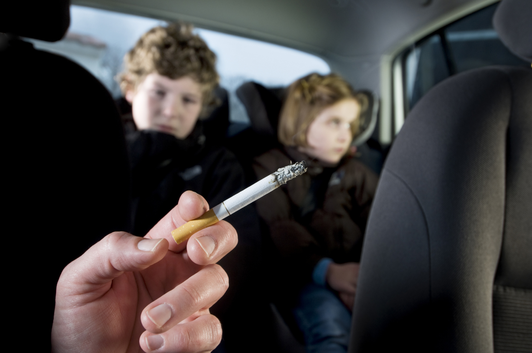 Laws about smoking in cars. Here