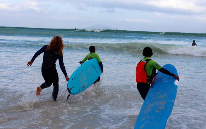 underprivileged kids surf school