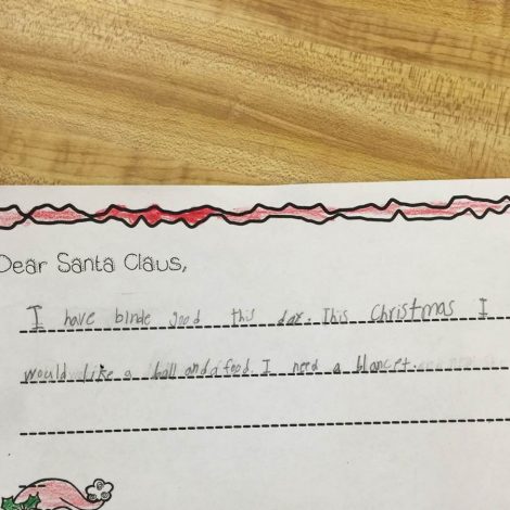 School flooded with blankets after girl's heartbreaking Christmas list goes viral