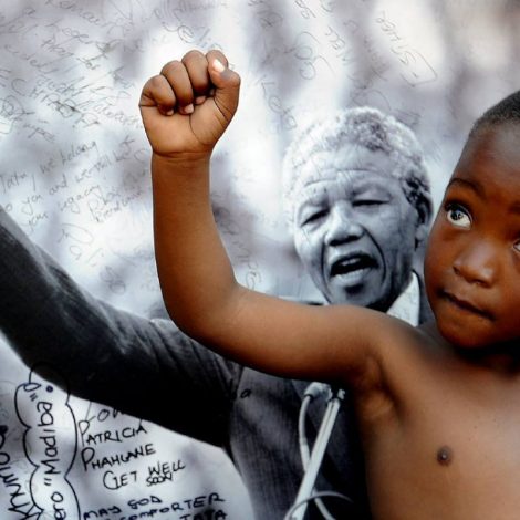 Nelson Mandela Little Boy Madiba Pose