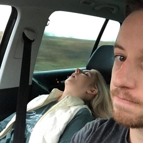 wife sleeps road trips
