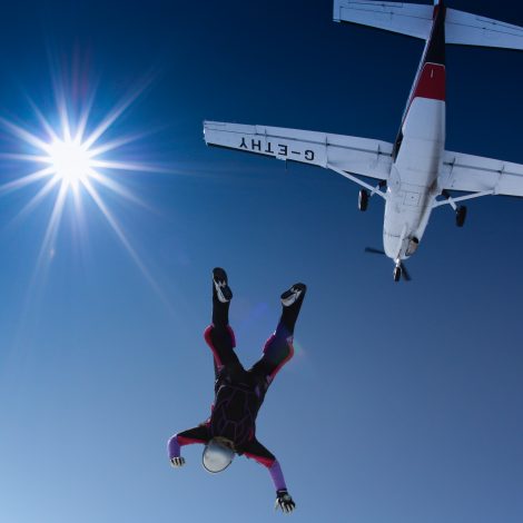 George Sax SkyDiving Record