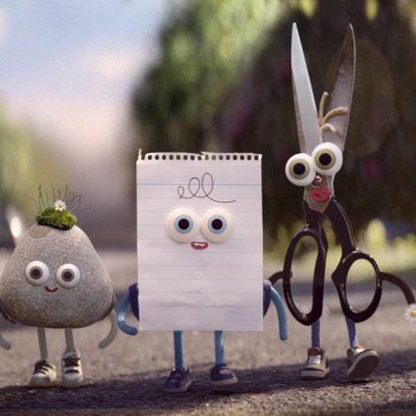 rock paper scissors be together not the same advert