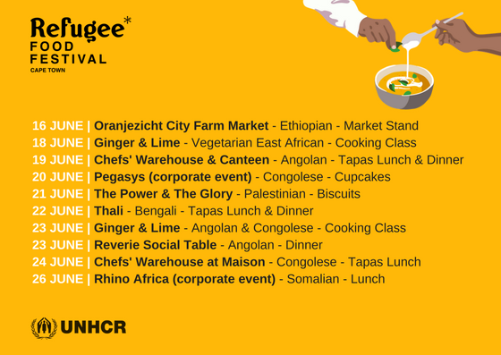 Refugee Food Festival Cape Town