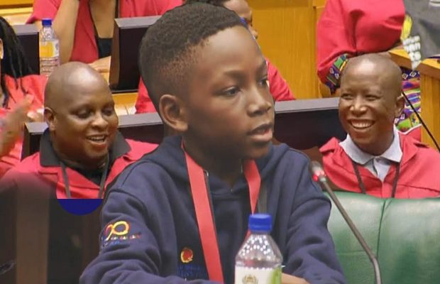 Watch: Young South African stumps parliament with a very serious question.