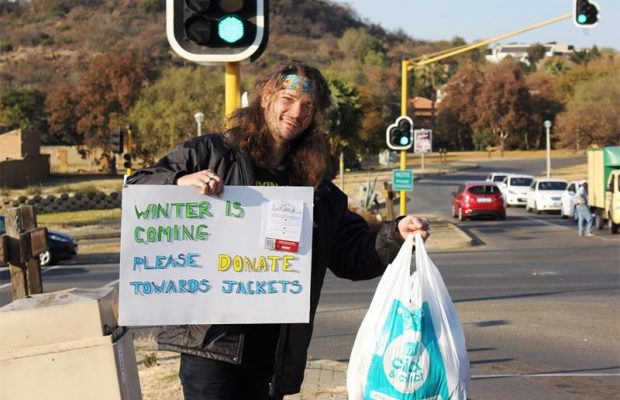 A group of young adults braved chilly mornings to collect R70k in aid for the winter