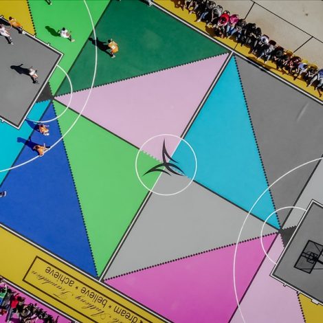 Carmelo Anthony Jabavu basketball courts in Soweto