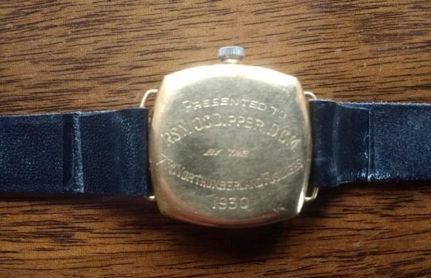 engraved watch