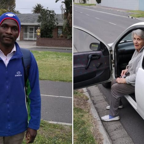 Faith in humanity restored: Hero comes to the rescue of an elderly woman being attacked.