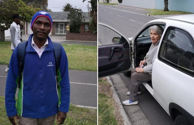 Faith in humanity restored: Hero comes to the rescue of an elderly woman being attacked.