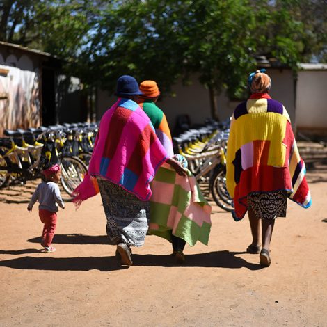 50 NEW BICYCLES EARNED WITH HANDMADE BLANKETS