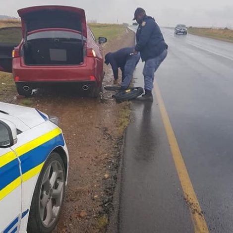 SAPS pouring rain