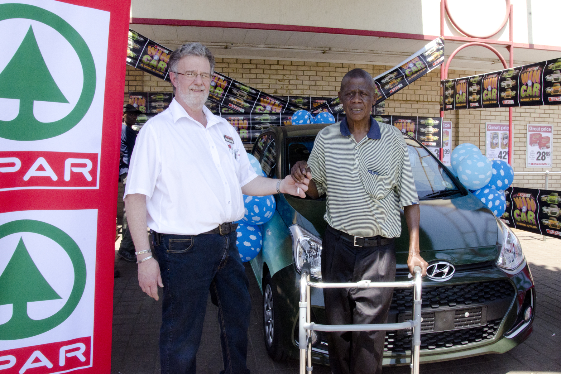 A handicapped man from Orkney in the North West can now enjoy life to the fullest since he won a brand-new Hyundai Grand i10 in the SPAR Win a Car competition.