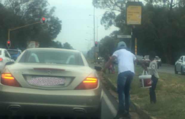 South African goes viral for handing out Christmas presents at a traffic light