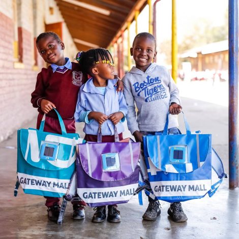 How upcycled solar powered schoolbags are transforms the lives of many South Africans kids!