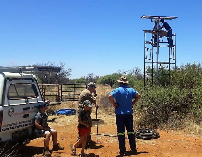 Community provide water to save game in Mafikeng protected area