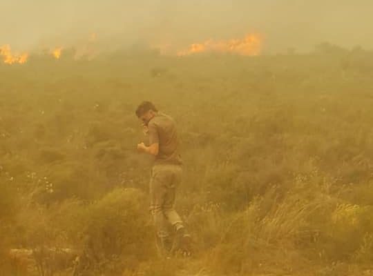 Local high school student hailed a hero after risking his life to save other during the Betties Bay fires