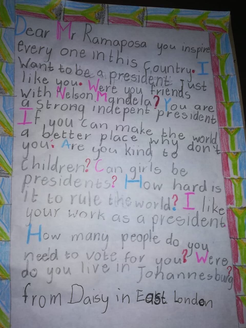 President Ramaphosa responds to 8-year-olds request for a meeting!