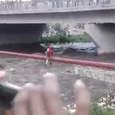 A South African man is being hailed a hero after rescuing a child from a raging river!
