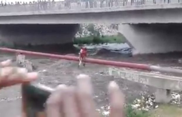 A South African man is being hailed a hero after rescuing a child from a raging river!