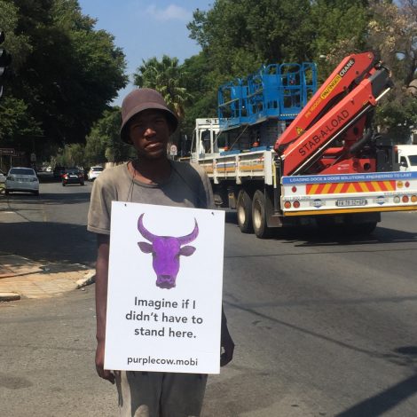 Joburg business employs over 26 beggars to advertise their company