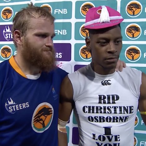 A Wits Rugby Player delivered an emotional post-match interview after winning the "FNB Player That Rocks" at Varsity Cup.