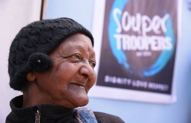 Gap Community Call-to-Action: Help keep South Africa warm and fed this winter. Souper Trooper