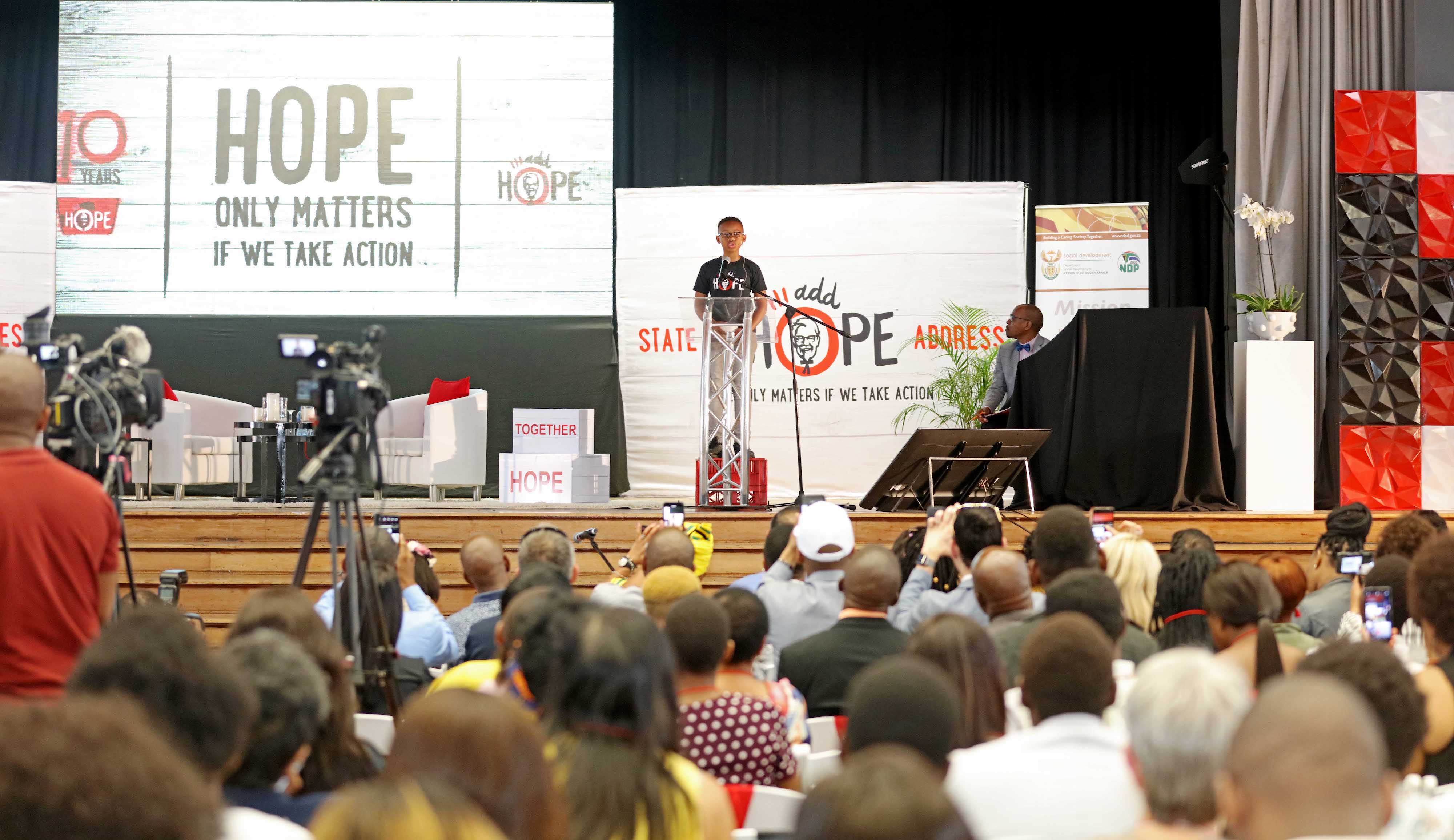 State of Hope Address: Young South African speaks to government about the hunger crisis!