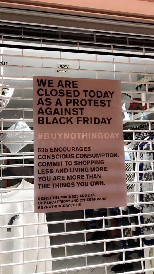 Forget #BlackFriday and join the world in #BuyNothingDay