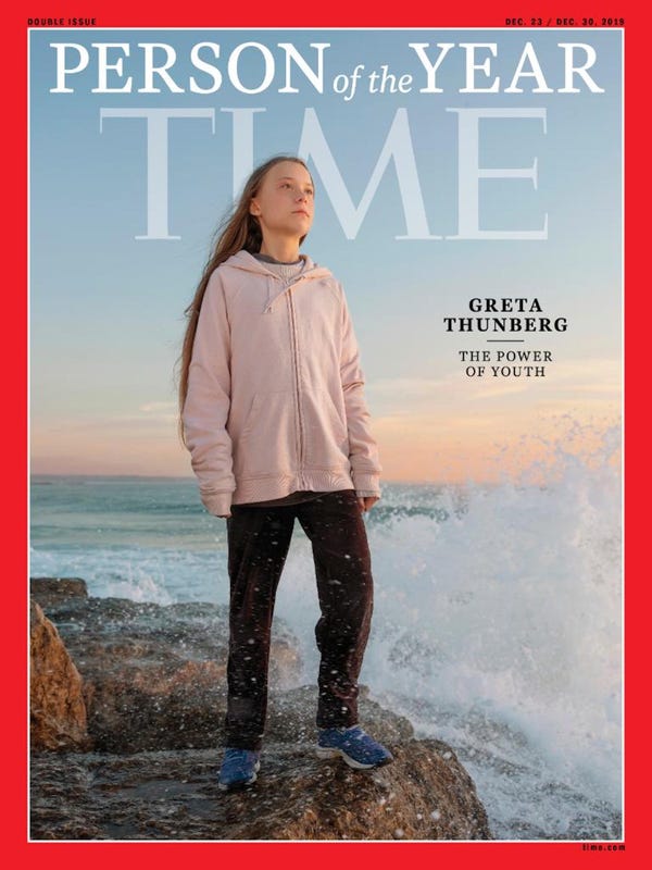 Greta Thunberg named Time Person of the Year for 2019!