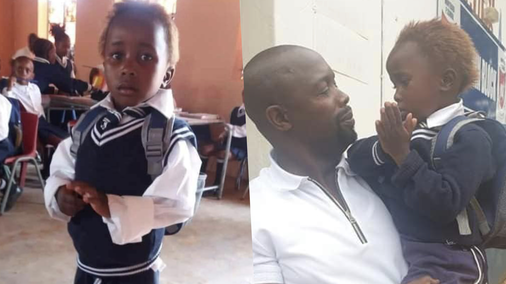 Kind man buys little girl new uniform, pays for her school fees for life!