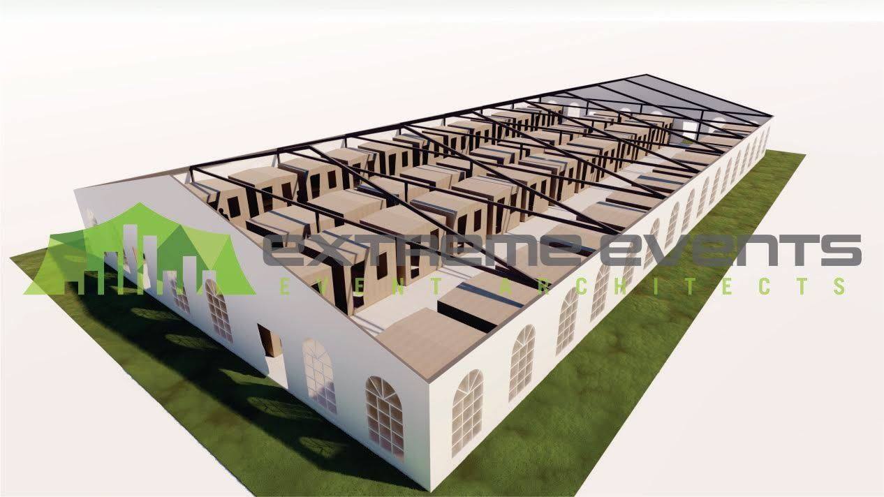 A South African company is ready to build a 350-bed temporary hospital in just 12 days!