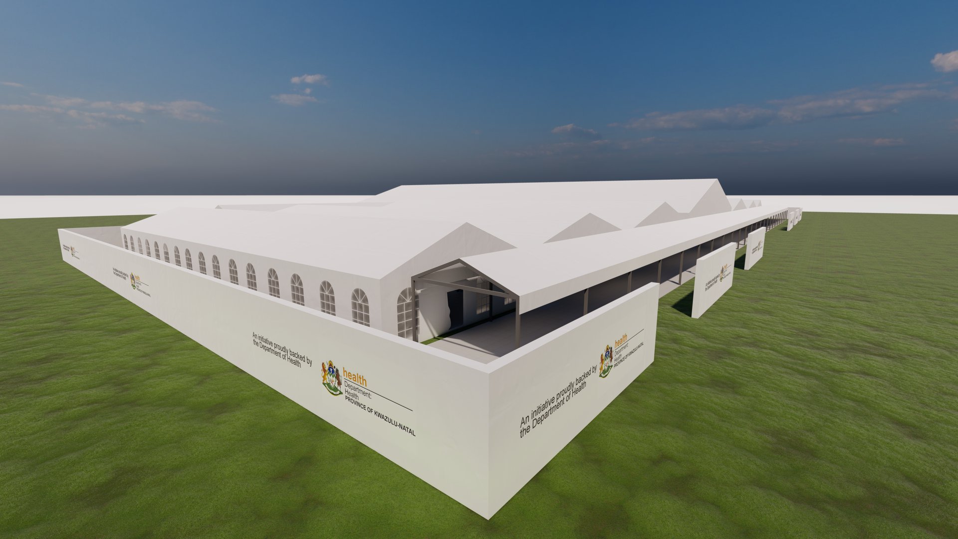 A South African company is ready to build a 350-bed temporary hospital in just 12 days!