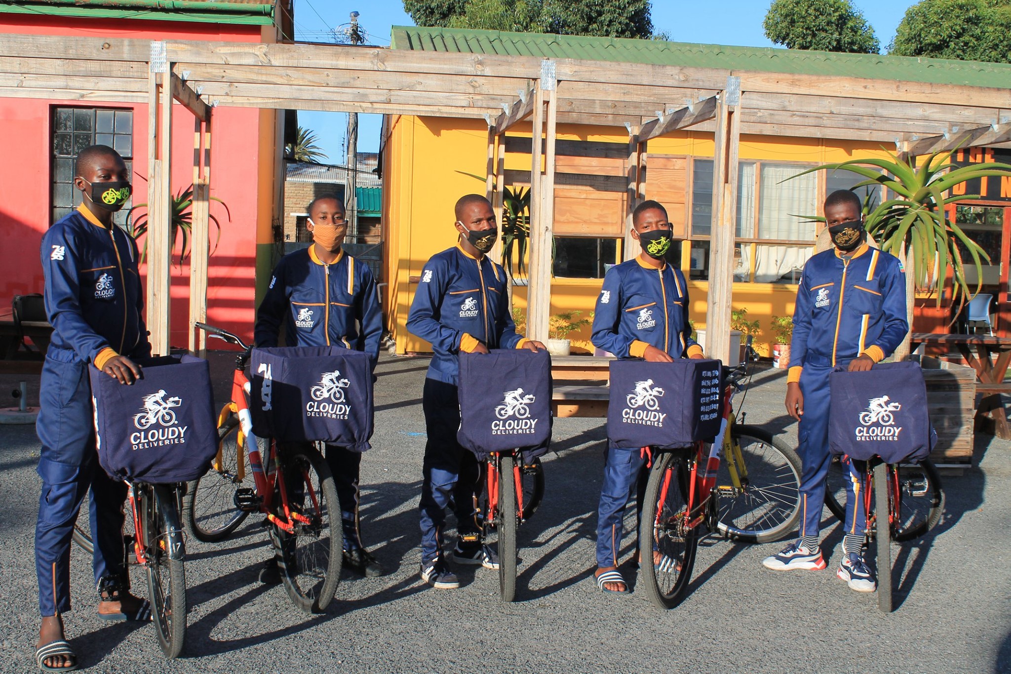 Group of youths start delivery service to help elderly with shopping.